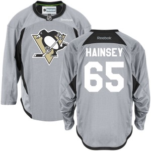 Men's Pittsburgh Penguins Ron Hainsey Reebok Authentic Practice Team Jersey - - Gray