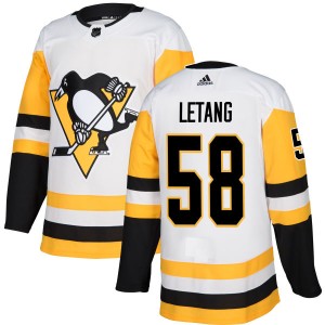 Men's Pittsburgh Penguins Kris Letang Adidas Authentic Jersey - White