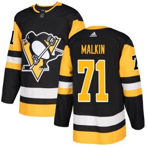 Youth Pittsburgh Penguins Evgeni Malkin Adidas Authentic Home Jersey - Black