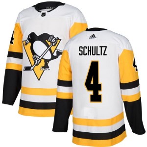 Women's Pittsburgh Penguins Justin Schultz Adidas Authentic Away Jersey - White