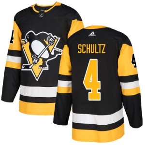 Youth Pittsburgh Penguins Justin Schultz Adidas Authentic Home Jersey - Black
