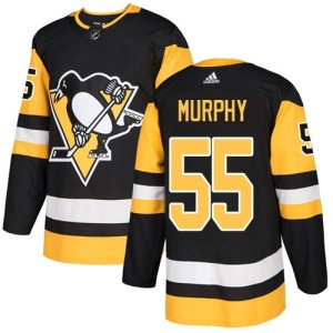 Youth Pittsburgh Penguins Larry Murphy Adidas Authentic Home Jersey - Black