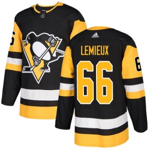 Youth Pittsburgh Penguins Mario Lemieux Adidas Authentic Home Jersey - Black