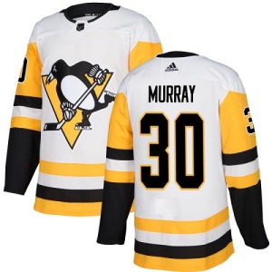 Youth Pittsburgh Penguins Matt Murray Adidas Authentic Away Jersey - White