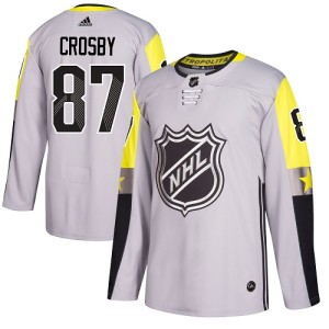Men's Pittsburgh Penguins Sidney Crosby Adidas Authentic 2018 All-Star Metro Division Jersey - Gray