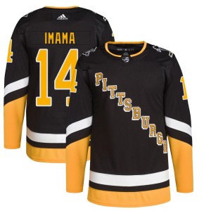 Youth Pittsburgh Penguins Bokondji Imama Adidas Authentic 2021/22 Alternate Primegreen Pro Player Jersey - Black