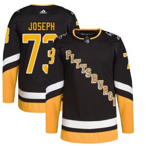 Youth Pittsburgh Penguins P.O Joseph Adidas Authentic 2021/22 Alternate Primegreen Pro Player Jersey - Black