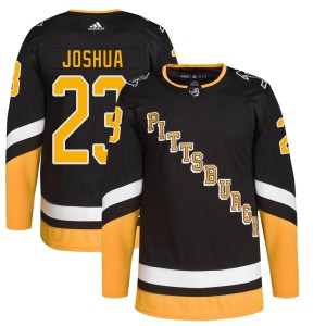 Youth Pittsburgh Penguins Jagger Joshua Adidas Authentic 2021/22 Alternate Primegreen Pro Player Jersey - Black