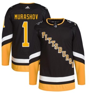 Youth Pittsburgh Penguins Sergey Murashov Adidas Authentic 2021/22 Alternate Primegreen Pro Player Jersey - Black