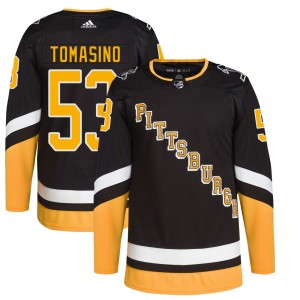 Youth Pittsburgh Penguins Philip Tomasino Adidas Authentic 2021/22 Alternate Primegreen Pro Player Jersey - Black