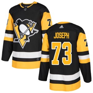 Youth Pittsburgh Penguins P.O Joseph Adidas Authentic Home Jersey - Black