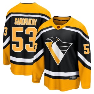 Men's Pittsburgh Penguins Dmitri Samorukov Fanatics Branded Breakaway Special Edition 2.0 Jersey - Black
