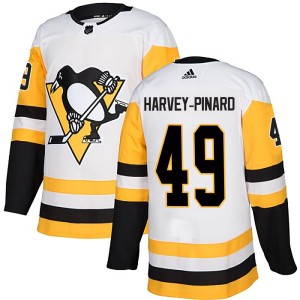 Youth Pittsburgh Penguins Rafael Harvey-Pinard Adidas Authentic Away Jersey - White