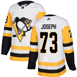 Youth Pittsburgh Penguins P.O Joseph Adidas Authentic Away Jersey - White