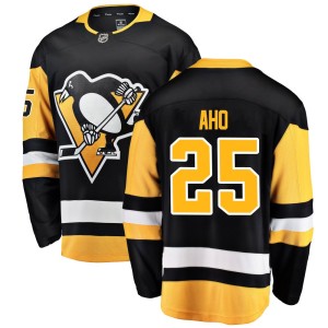 Men's Pittsburgh Penguins Sebastian Aho Fanatics Branded Breakaway Home Jersey - Black