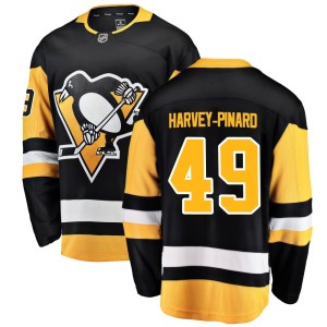 Men's Pittsburgh Penguins Rafael Harvey-Pinard Fanatics Branded Breakaway Home Jersey - Black