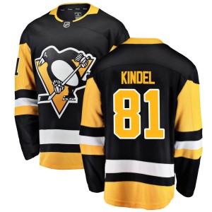 Men's Pittsburgh Penguins Ben Kindel Fanatics Branded Breakaway Home Jersey - Black
