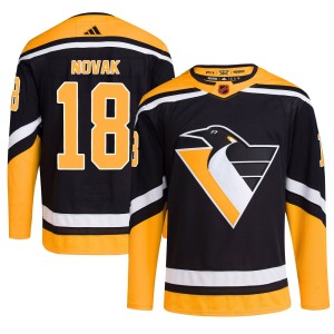 Youth Pittsburgh Penguins Tommy Novak Adidas Authentic Reverse Retro 2.0 Jersey - Black