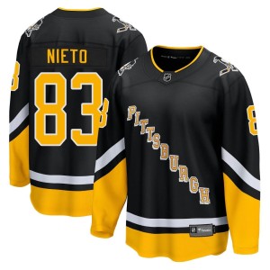 Men's Pittsburgh Penguins Matt Nieto Fanatics Branded Premier 2021/22 Alternate Breakaway Player Jersey - Black