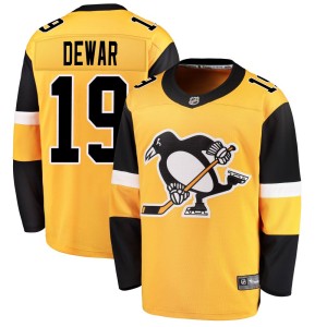 Youth Pittsburgh Penguins Connor Dewar Fanatics Branded Breakaway Alternate Jersey - Gold