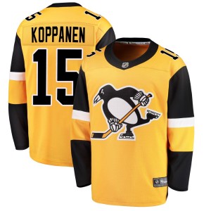 Youth Pittsburgh Penguins Joona Koppanen Fanatics Branded Breakaway Alternate Jersey - Gold