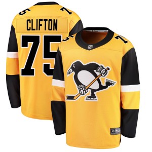 Men's Pittsburgh Penguins Connor Clifton Fanatics Branded Breakaway Alternate Jersey - Gold