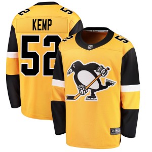 Men's Pittsburgh Penguins Philip Kemp Fanatics Branded Breakaway Alternate Jersey - Gold