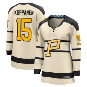Women's Pittsburgh Penguins Joona Koppanen Fanatics Branded Breakaway 2023 Winter Classic Jersey - Cream