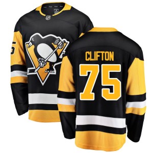 Youth Pittsburgh Penguins Connor Clifton Fanatics Branded Breakaway Home Jersey - Black