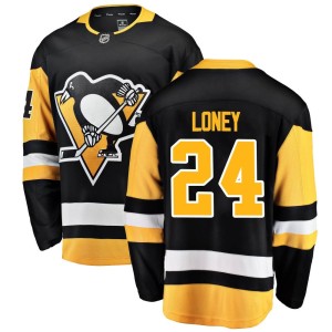 Youth Pittsburgh Penguins Troy Loney Fanatics Branded Breakaway Home Jersey - Black