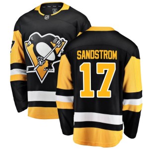 Youth Pittsburgh Penguins Tomas Sandstrom Fanatics Branded Breakaway Home Jersey - Black