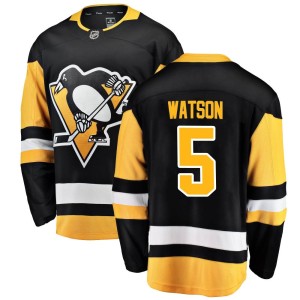 Youth Pittsburgh Penguins Bryan Watson Fanatics Branded Breakaway Home Jersey - Black