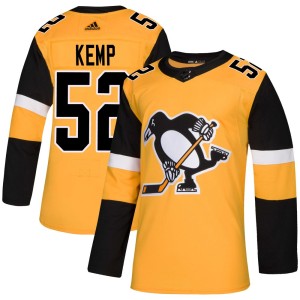 Youth Pittsburgh Penguins Philip Kemp Adidas Authentic Alternate Jersey - Gold