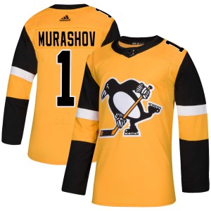 Youth Pittsburgh Penguins Sergey Murashov Adidas Authentic Alternate Jersey - Gold