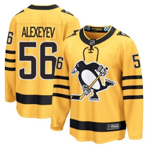 Men's Pittsburgh Penguins Alexander Alexeyev Fanatics Breakaway Alternate 2025 Jersey - Gold