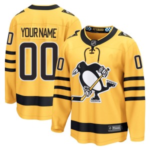 Men's Pittsburgh Penguins Custom Fanatics Breakaway Alternate 2025 Jersey - Gold