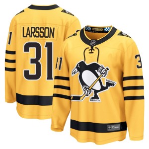 Men's Pittsburgh Penguins Filip Larsson Fanatics Breakaway Alternate 2025 Jersey - Gold