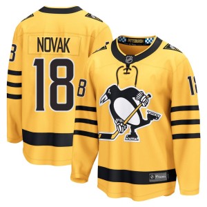 Men's Pittsburgh Penguins Tommy Novak Fanatics Breakaway Alternate 2025 Jersey - Gold