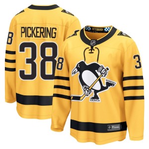 Men's Pittsburgh Penguins Owen Pickering Fanatics Breakaway Alternate 2025 Jersey - Gold