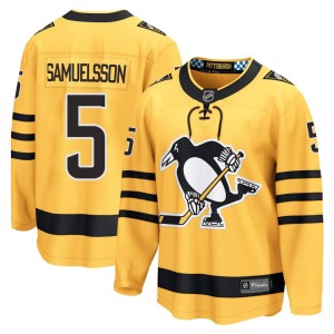 Men's Pittsburgh Penguins Ulf Samuelsson Fanatics Breakaway Alternate 2025 Jersey - Gold