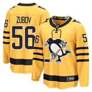 Men's Pittsburgh Penguins Sergei Zubov Fanatics Breakaway Alternate 2025 Jersey - Gold