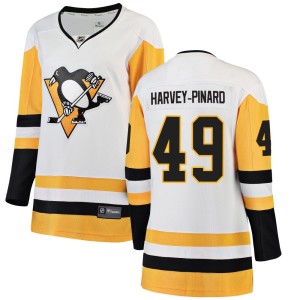 Women's Pittsburgh Penguins Rafael Harvey-Pinard Fanatics Branded Breakaway Away Jersey - White