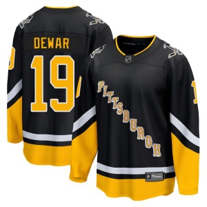 Youth Pittsburgh Penguins Connor Dewar Fanatics Branded Premier 2021/22 Alternate Breakaway Player Jersey - Black