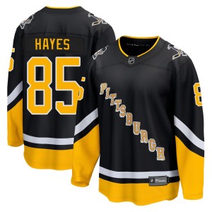 Youth Pittsburgh Penguins Avery Hayes Fanatics Branded Premier 2021/22 Alternate Breakaway Player Jersey - Black