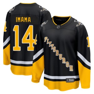 Youth Pittsburgh Penguins Bokondji Imama Fanatics Branded Premier 2021/22 Alternate Breakaway Player Jersey - Black