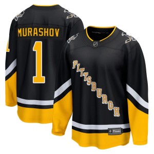 Youth Pittsburgh Penguins Sergey Murashov Fanatics Branded Premier 2021/22 Alternate Breakaway Player Jersey - Black