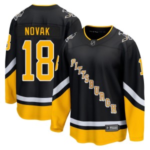 Youth Pittsburgh Penguins Tommy Novak Fanatics Branded Premier 2021/22 Alternate Breakaway Player Jersey - Black