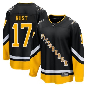 Youth Pittsburgh Penguins Bryan Rust Fanatics Branded Premier 2021/22 Alternate Breakaway Player Jersey - Black