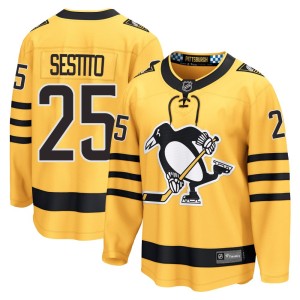 Youth Pittsburgh Penguins Tom Sestito Fanatics Breakaway Alternate 2025 Jersey - Gold
