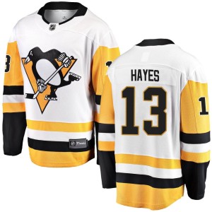 Men's Pittsburgh Penguins Kevin Hayes Fanatics Branded Breakaway Away Jersey - White